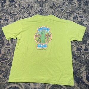 Vtg 80s Cactus Club Jazz Mammoth Lakes Cali Green T Shirt Mens Size Large